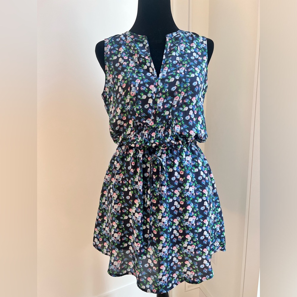 Multicolored V-Neck Midi Sundress